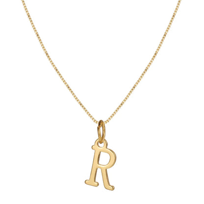 Basic Letter Alloy Plating Women'S Pendant Necklace