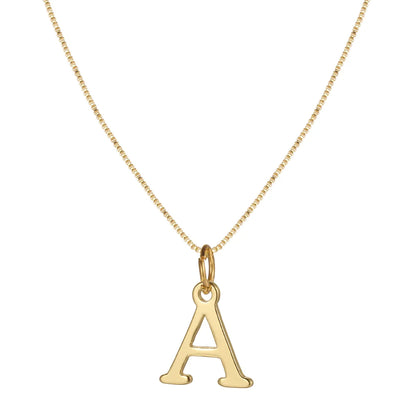 Basic Letter Alloy Plating Women'S Pendant Necklace