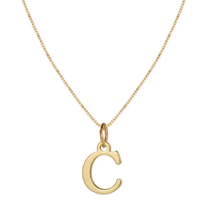 Basic Letter Alloy Plating Women'S Pendant Necklace