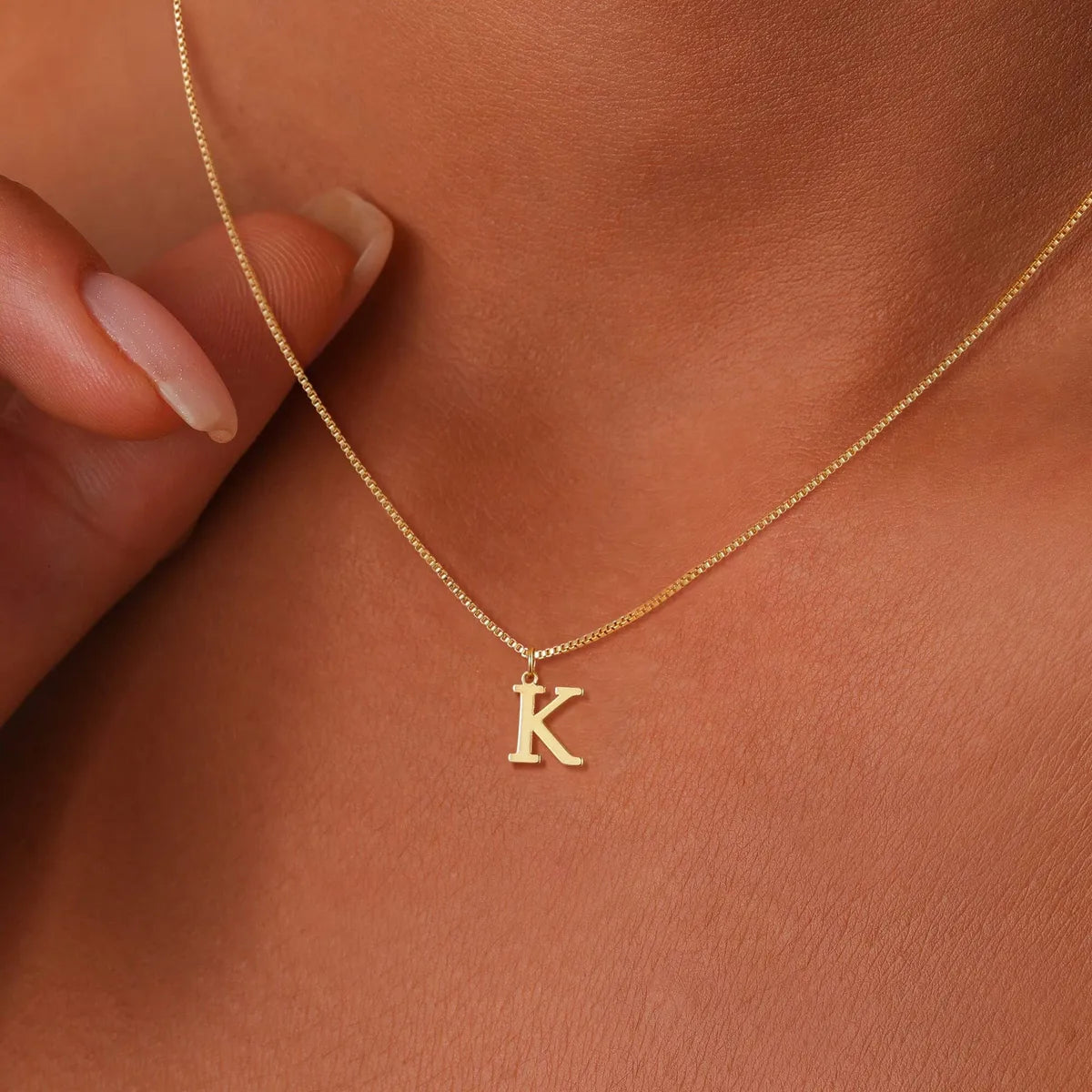 Basic Letter Alloy Plating Women'S Pendant Necklace