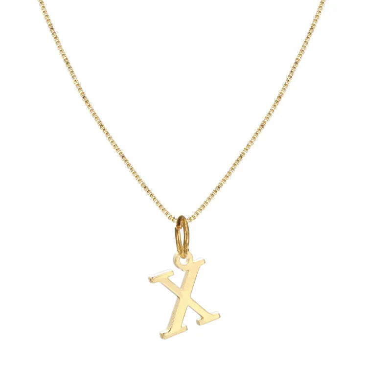 Basic Letter Alloy Plating Women'S Pendant Necklace