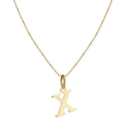 Basic Letter Alloy Plating Women'S Pendant Necklace