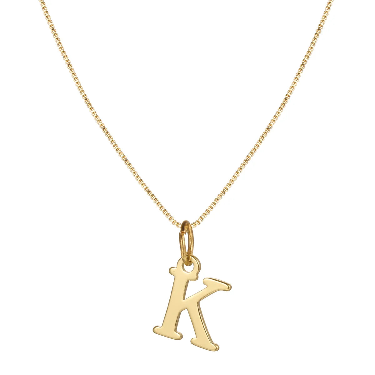 Basic Letter Alloy Plating Women'S Pendant Necklace