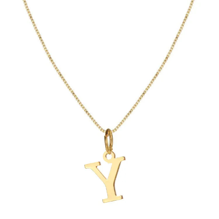 Basic Letter Alloy Plating Women'S Pendant Necklace