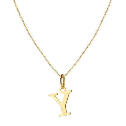 Basic Letter Alloy Plating Women'S Pendant Necklace