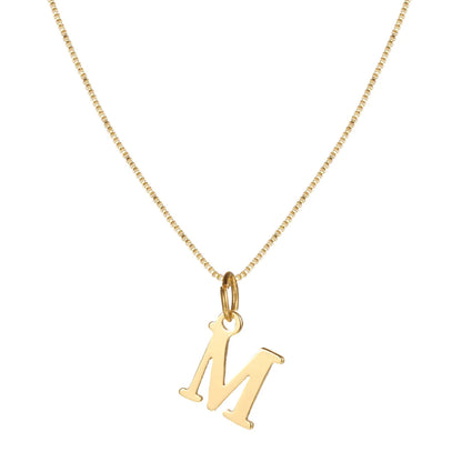 Basic Letter Alloy Plating Women'S Pendant Necklace