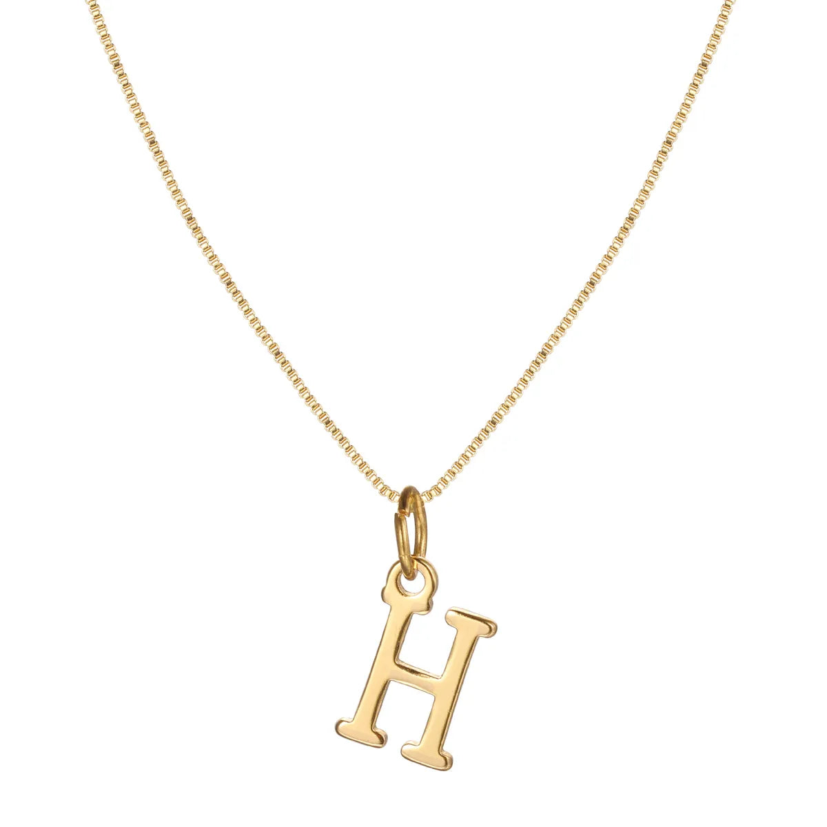 Basic Letter Alloy Plating Women'S Pendant Necklace