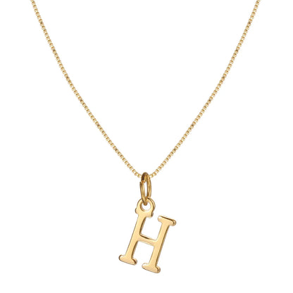 Basic Letter Alloy Plating Women'S Pendant Necklace