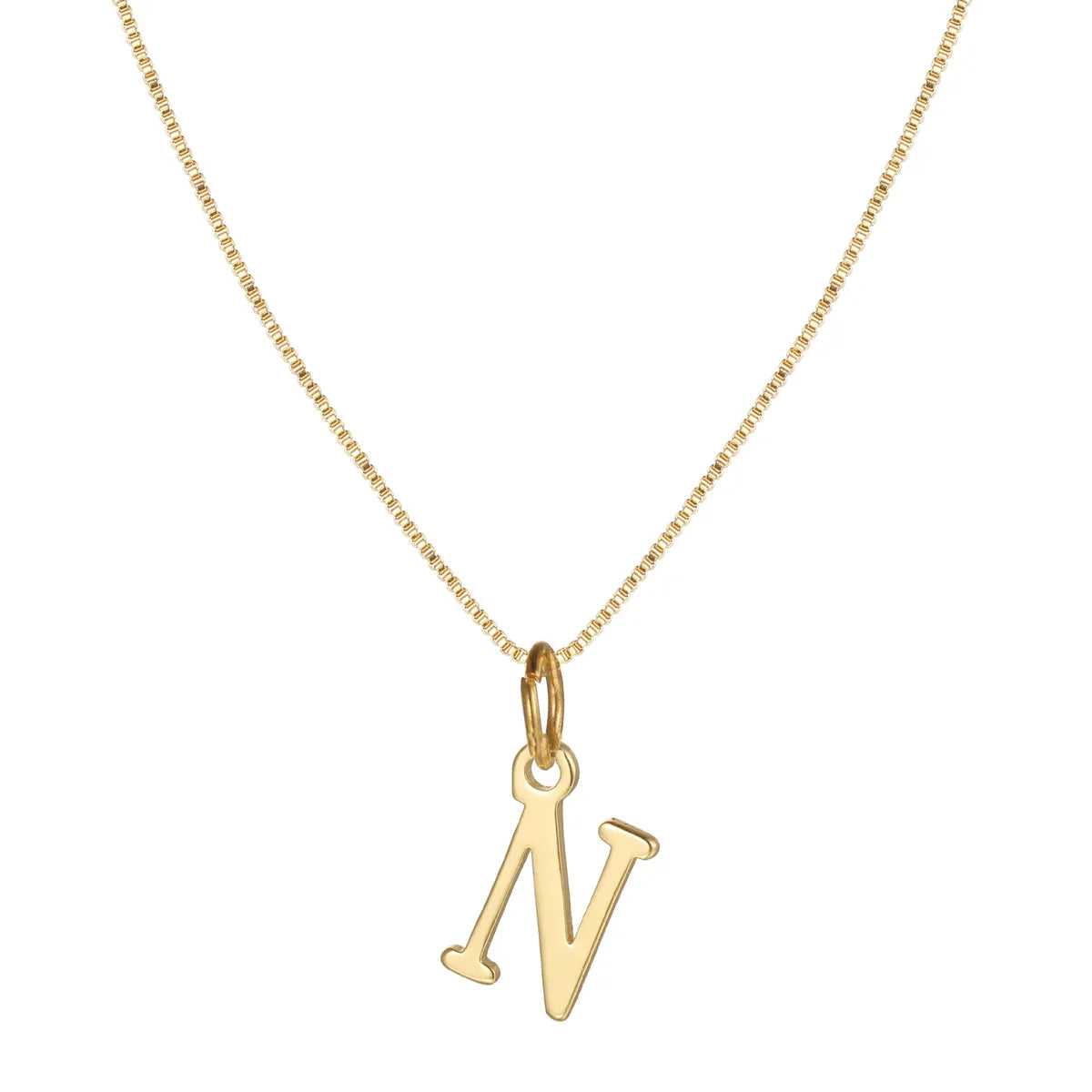 Basic Letter Alloy Plating Women'S Pendant Necklace