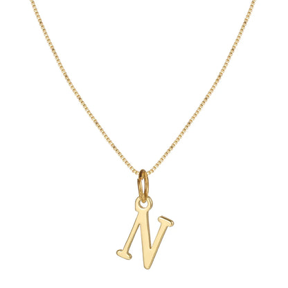 Basic Letter Alloy Plating Women'S Pendant Necklace