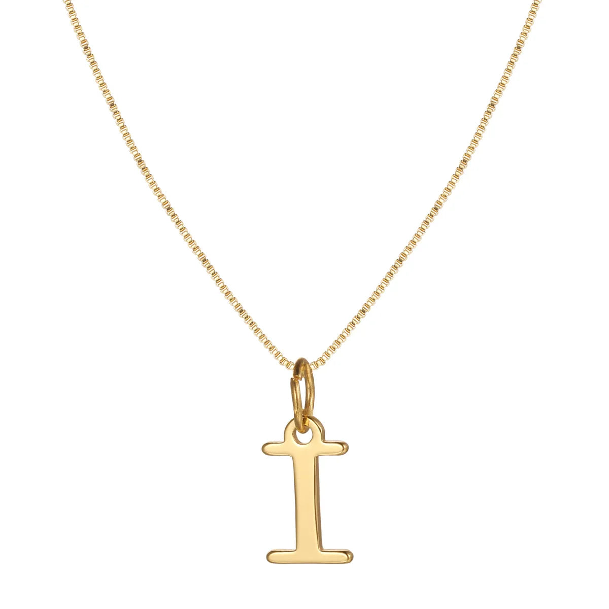 Basic Letter Alloy Plating Women'S Pendant Necklace