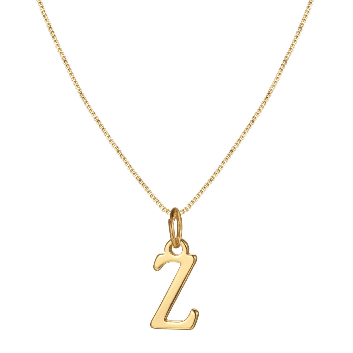 Basic Letter Alloy Plating Women'S Pendant Necklace