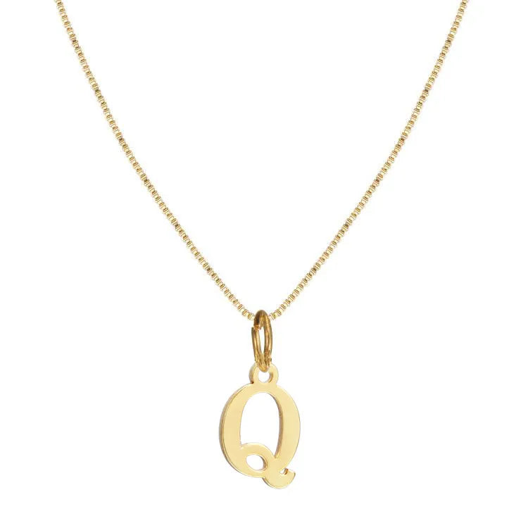 Basic Letter Alloy Plating Women'S Pendant Necklace