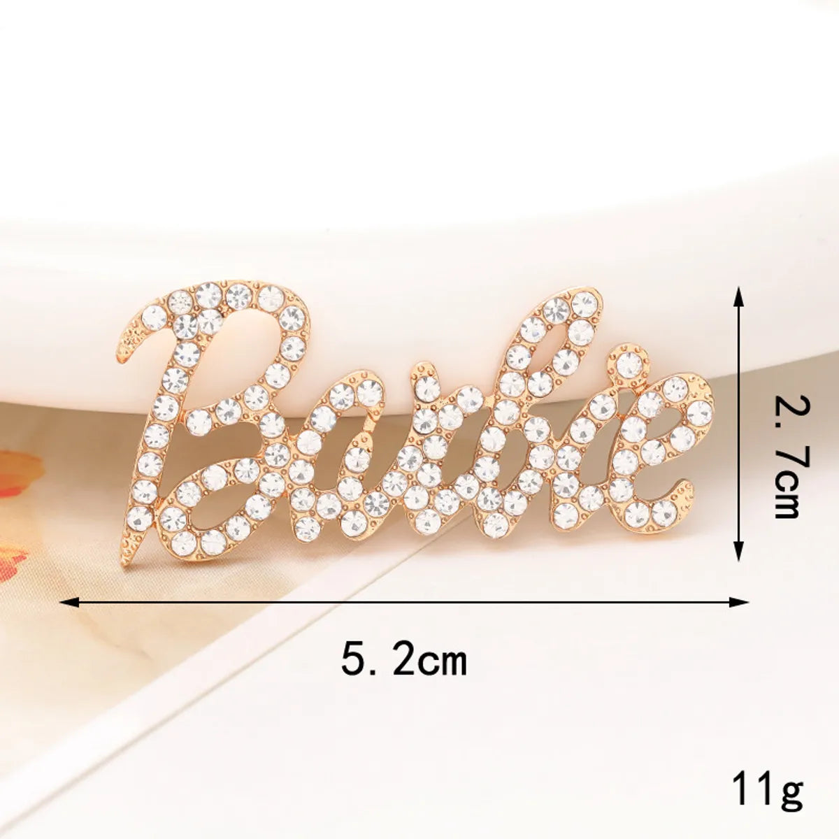 1 Piece Alloy Artificial Pearls Rhinestones Love Basic