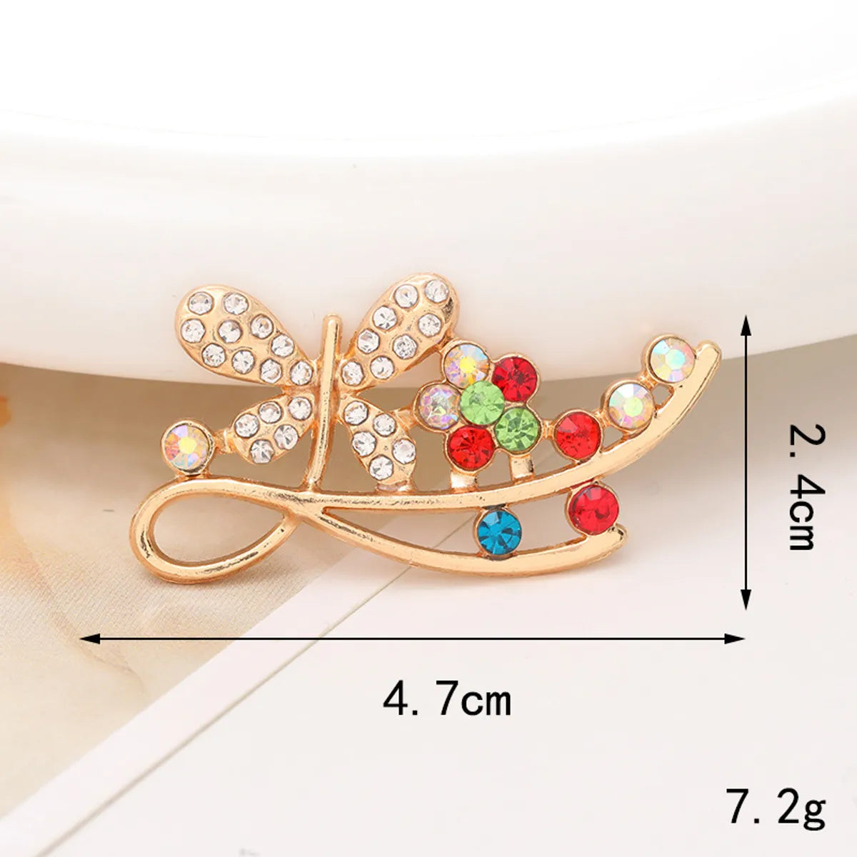 1 Piece Alloy Artificial Pearls Rhinestones Love Basic