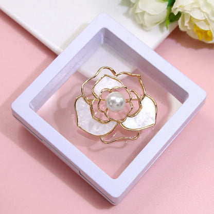 Basic Modern Style Classic Style Animal Flower Alloy Plating Inlay Artificial Pearls Rhinestones Women'S Brooches