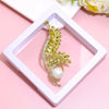 Basic Modern Style Classic Style Animal Flower Alloy Plating Inlay Artificial Pearls Rhinestones Women'S Brooches