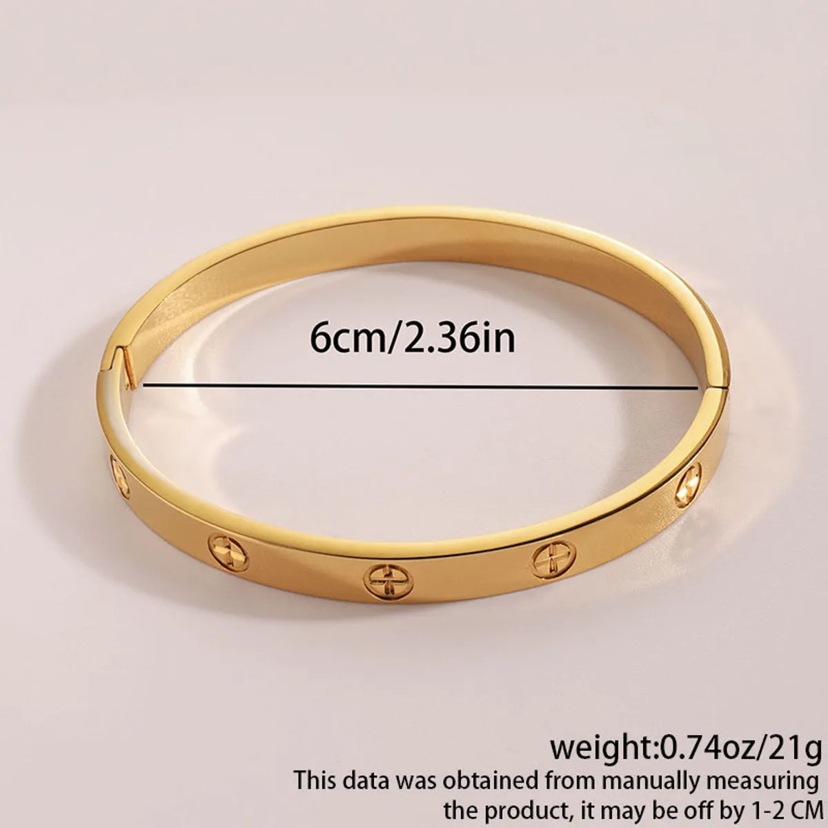 Basic Modern Style Classic Style Cross Titanium Steel Bangle In Bulk