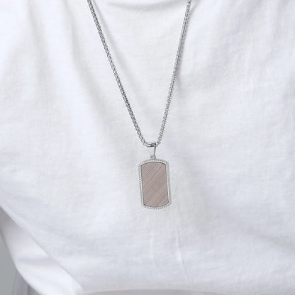 Basic Modern Style Classic Style Geometric 304 Stainless Steel Plating Men'S Pendant Necklace