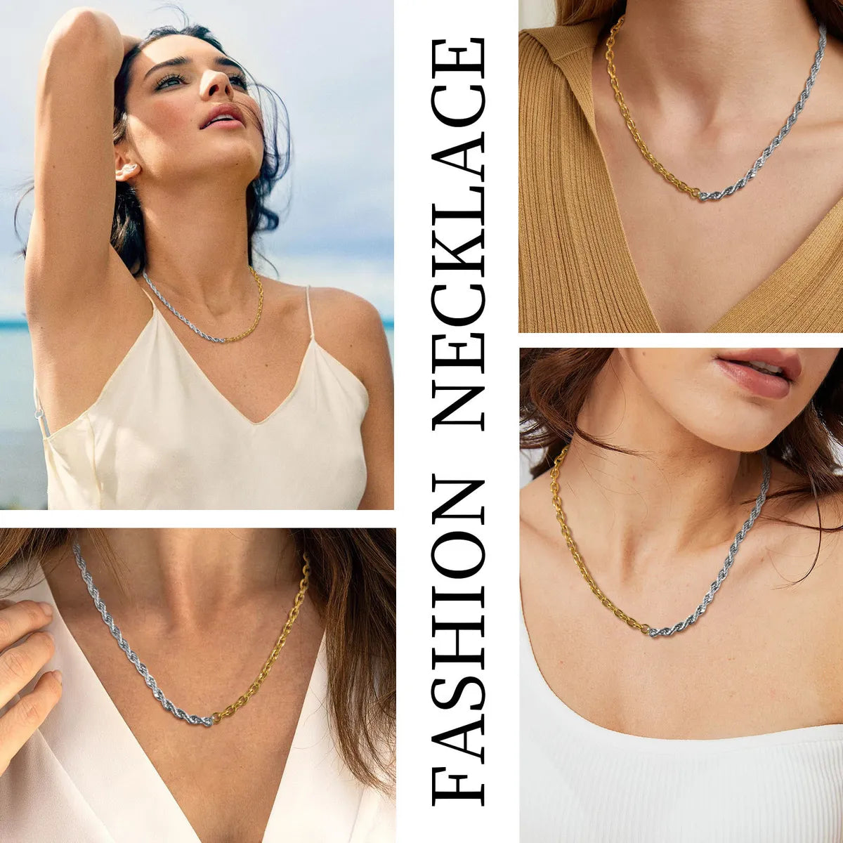 Basic Modern Style Classic Style Geometric Metal Wholesale Necklace