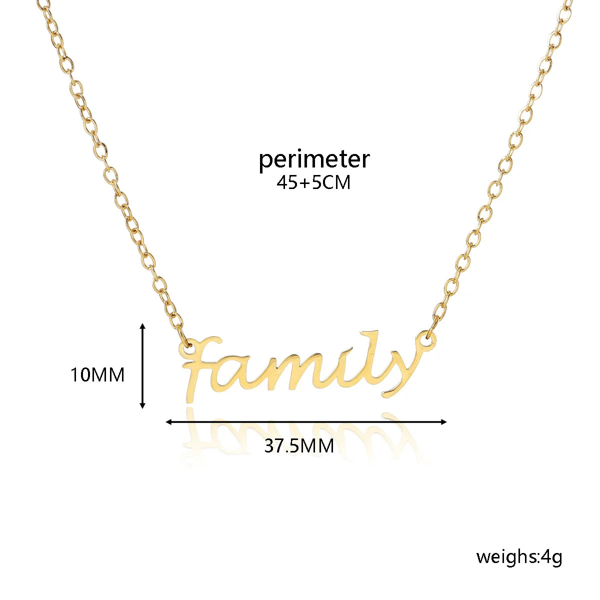 Basic Modern Style Classic Style Letter 18K Gold Plated 304 Stainless Steel Zinc Alloy Wholesale Pendant Necklace