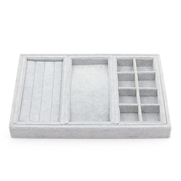 Basic Modern Style Classic Style Square Flannel Patchwork Jewelry Boxes