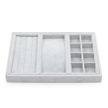 Basic Modern Style Classic Style Square Flannel Patchwork Jewelry Boxes