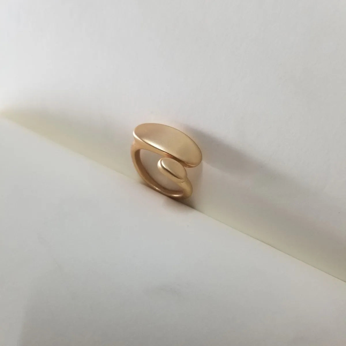 Basic Modern Style Classic Style Water Droplets 18K Gold Plated Metal Wholesale Adjustable Ring Open Rings