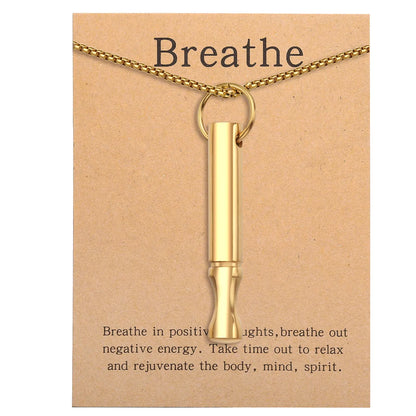 Basic Modern Style Classic Style Whistle Titanium Steel Polishing Unisex Pendant Necklace