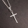 Basic Modern Style Cross Alloy Inlay Zircon Men'S Pendant Necklace