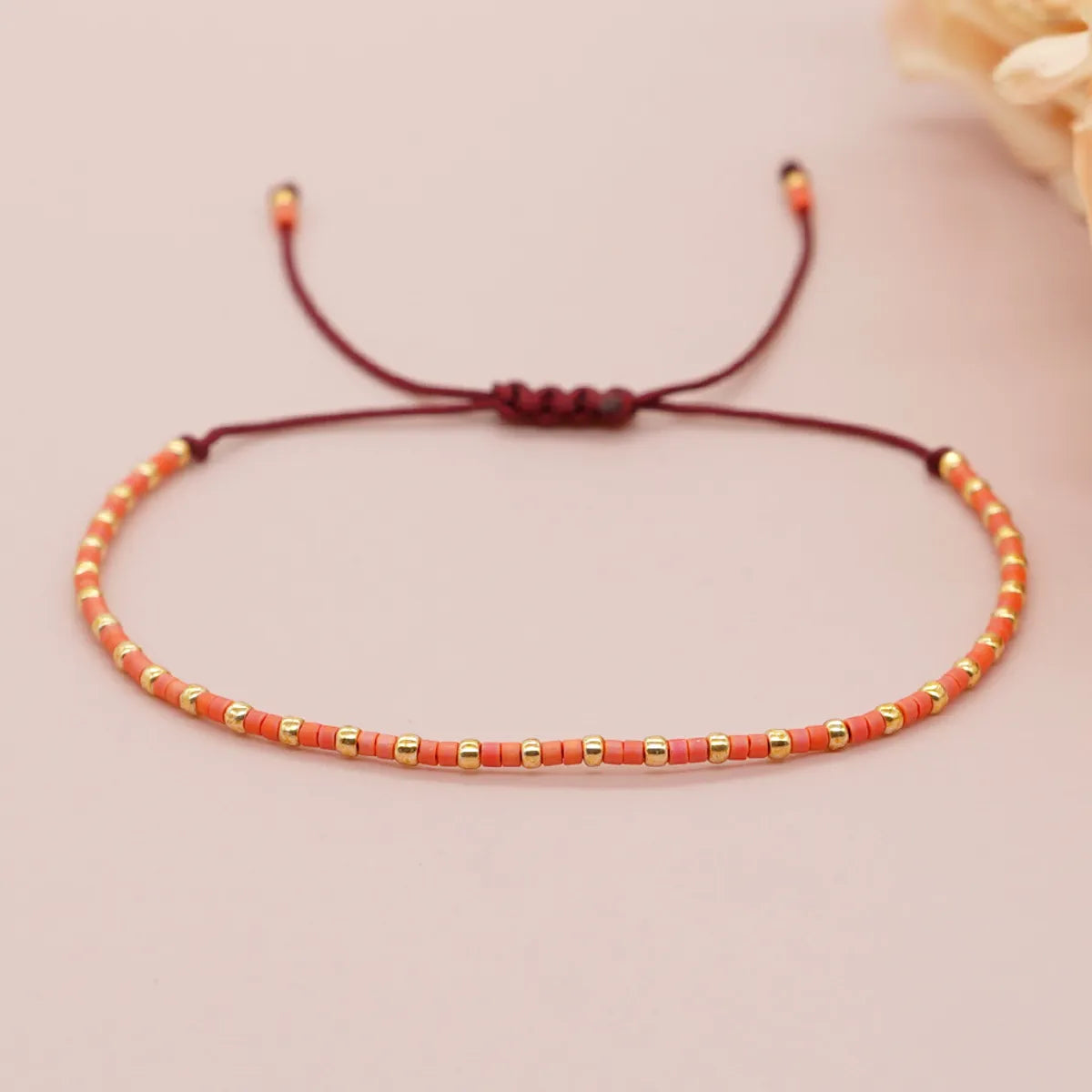 Basic Modern Style Geometric Glass Glass Rope Women's Bracelets