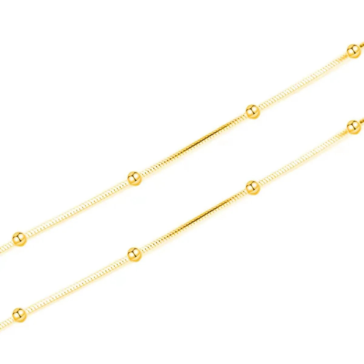 Basic Modern Style Solid Color Titanium Steel Plating Layered Necklaces