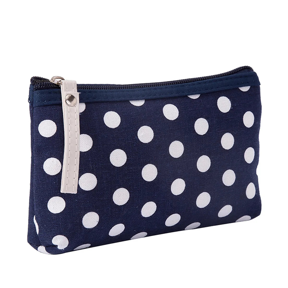 Basic Polka Dots Canvas Square Makeup Bags