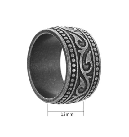 Basic Punk Classic Style Geometric 201 Stainless Steel Men'S Rings