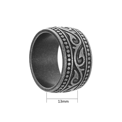 Basic Punk Classic Style Geometric 201 Stainless Steel Men'S Rings