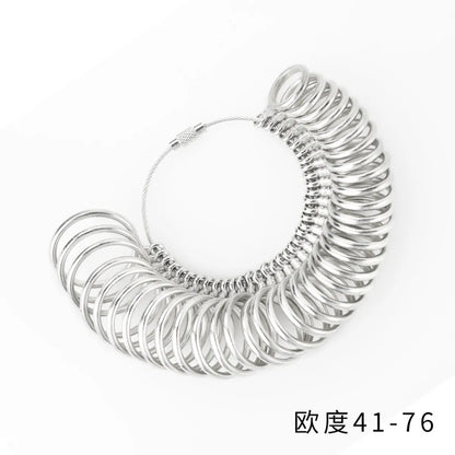 Basic Round Alloy Unisex Ring Size Measuring Loop 1 Piece