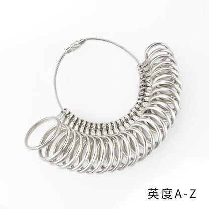 Basic Round Alloy Unisex Ring Size Measuring Loop 1 Piece