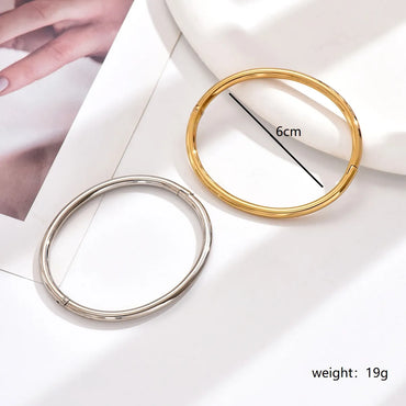 Basic Round Stainless Steel Plating Bangle