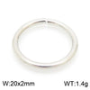 1 Piece Stainless Steel 18K Gold Plated Round