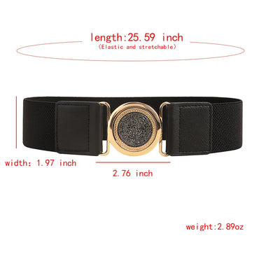 Basic Simple Style Classic Style Geometric Pu Leather Cloth Women'S Leather Belts