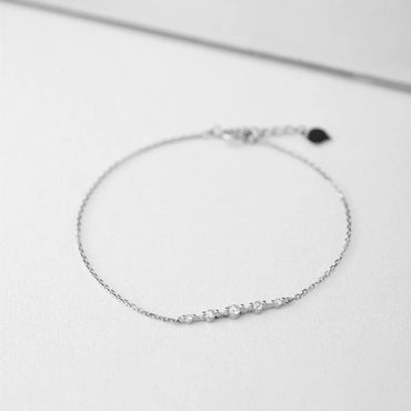 Basic Simple Style Geometric Sterling Silver Bracelets