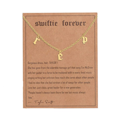 Basic Simple Style Letter Stainless Steel Plating Pendant Necklace