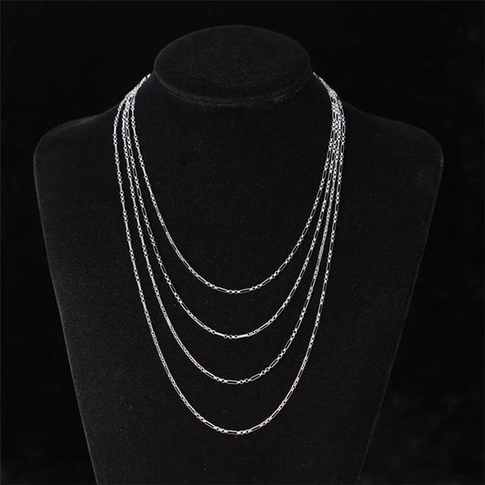 Basic Simple Style Solid Color Stainless Steel Bracelets Necklace