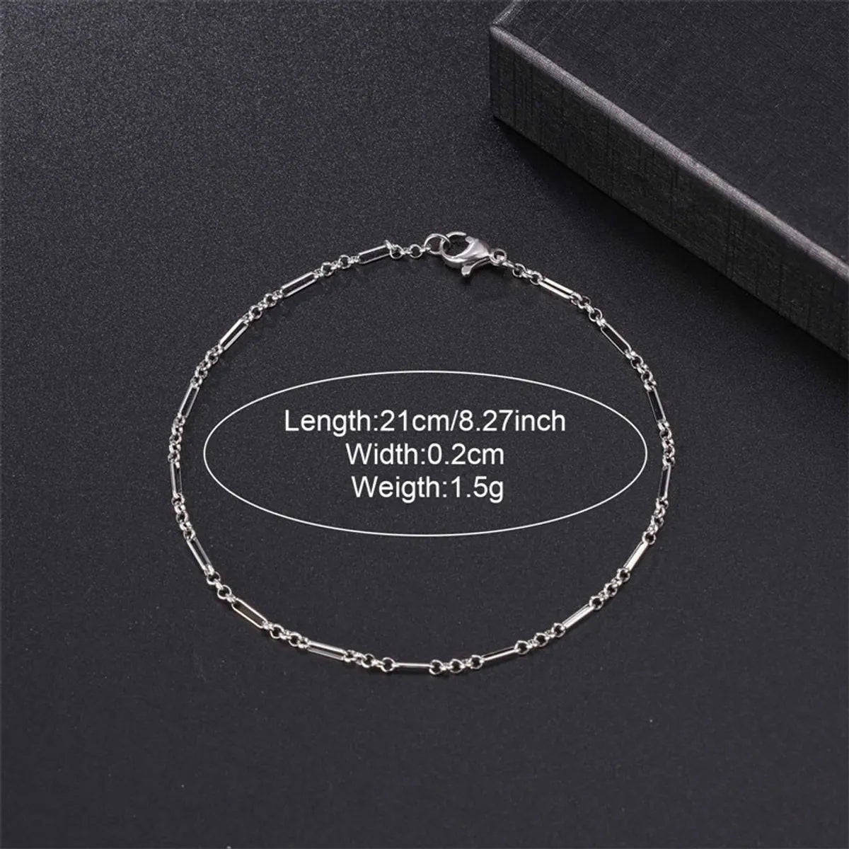 Basic Simple Style Solid Color Stainless Steel Bracelets Necklace