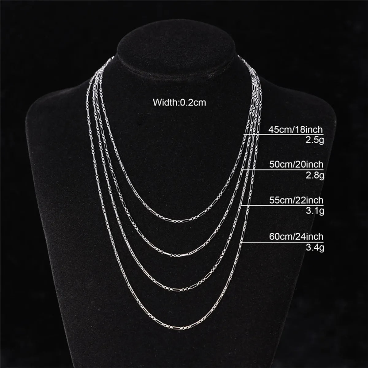 Basic Simple Style Solid Color Stainless Steel Bracelets Necklace