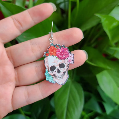 Basic Skull Arylic Patchwork Women'S Drop Earrings