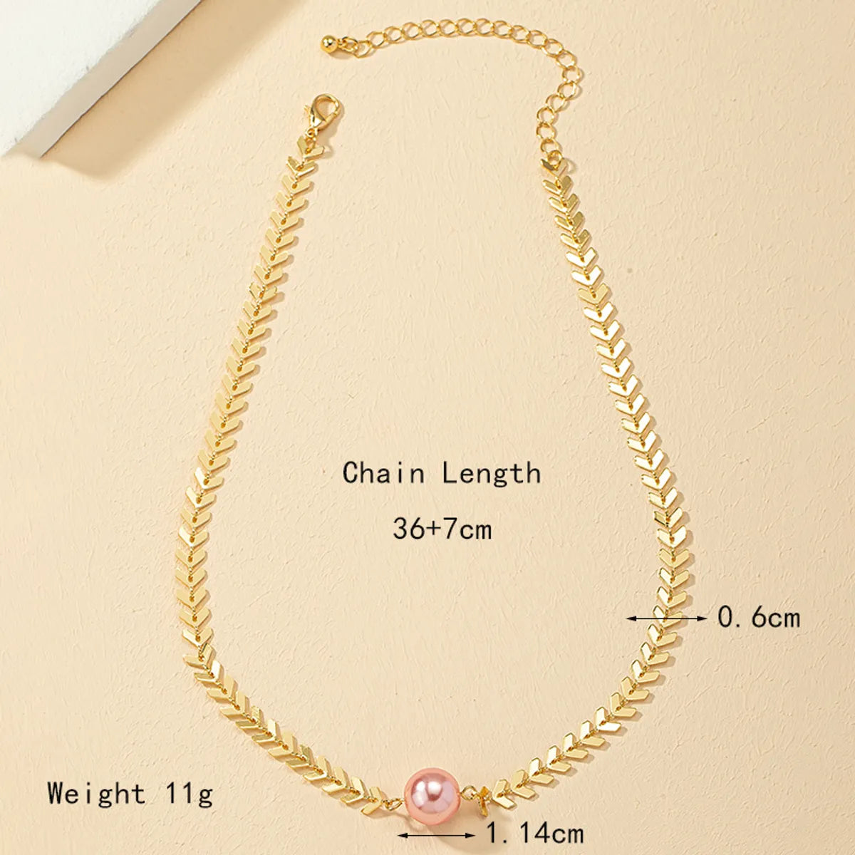 Basic Solid Color Alloy Plating 14k Gold Plated Women'S Choker