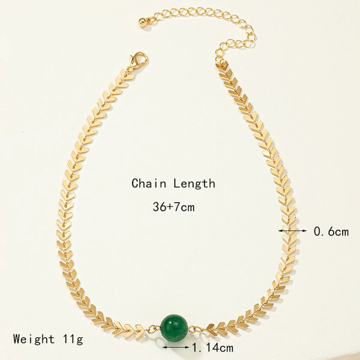 Basic Solid Color Alloy Plating 14k Gold Plated Women'S Choker