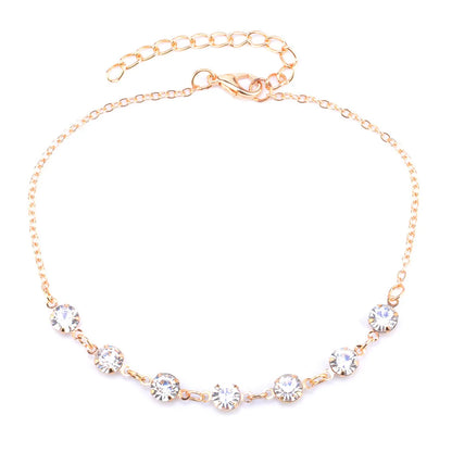 Basic Solid Color Alloy Plating Women'S Anklet