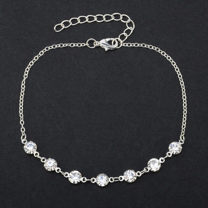 Basic Solid Color Alloy Plating Women'S Anklet